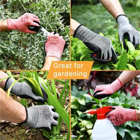 6 Pairs Gardening Gloves for Work with Super Grip, Multi-purpose - Picture 4 of 7